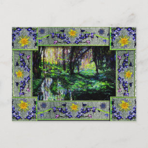 In den Wald Postkarte