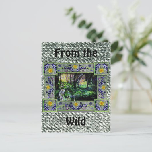 In den Wald Postkarte (Stehend Vorderseite)