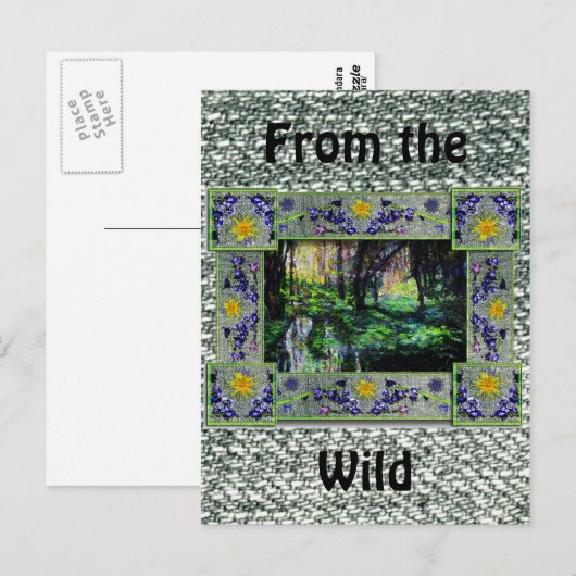 In den Wald Postkarte (Vorne/Hinten)