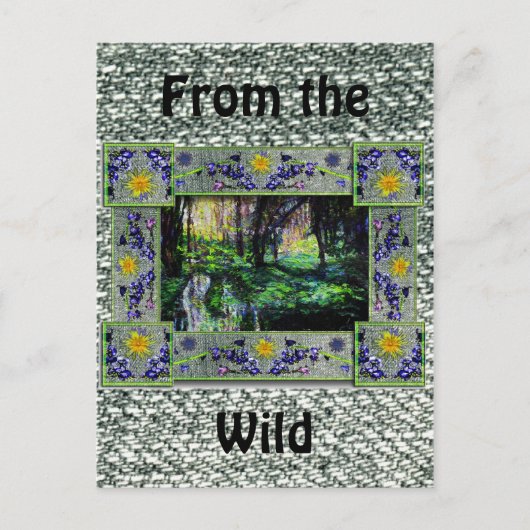 In den Wald Postkarte (Vorderseite)