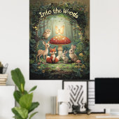 In den Wald - Weidewald Poster (Heimbüro)