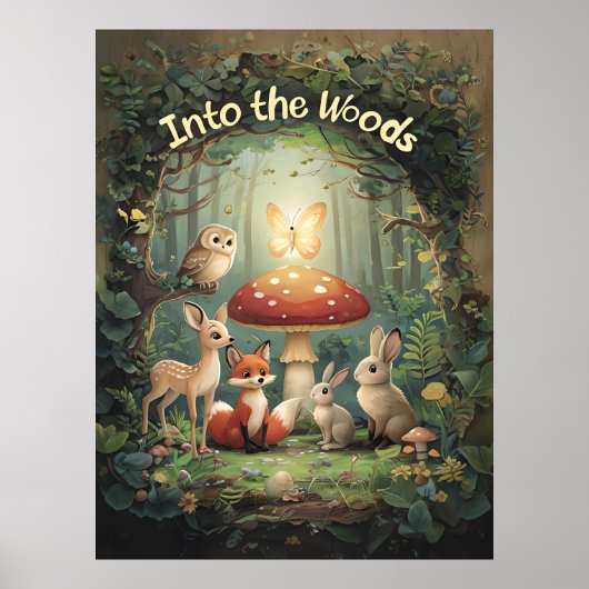 In den Wald - Weidewald Poster (Vorne)