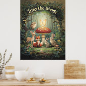 In den Wald - Weidewald Poster (Küche)