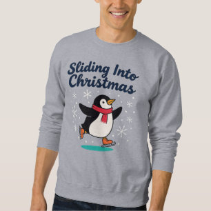 In den Weihnachtsrutsch, Eislaufen Weihnachts-Ping Sweatshirt
