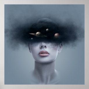 In den Weltraum. Poster