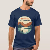 In den wilden T - Shirt Wandern - Vintager Berg (Vorderseite)
