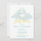 In den Wolken - Babydusche Einladung (Vorderseite)