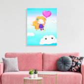 In den Wolken Leinwanddruck (Insitu (Wohnzimmer))