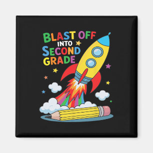 In den zweiten Schuljahr starten - Erster Schultag Magnet