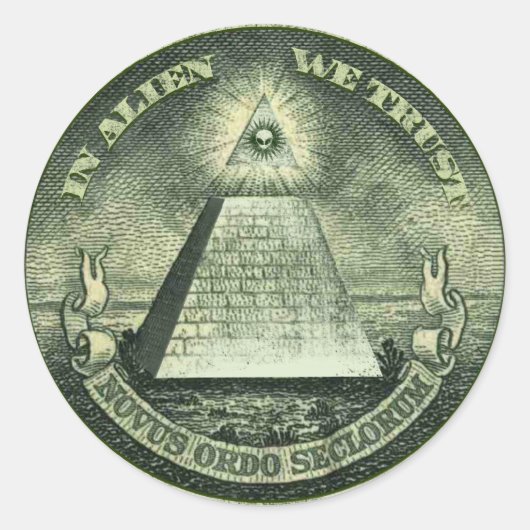 In der Alien vertrauen wir auf Sticker (Vorderseite)