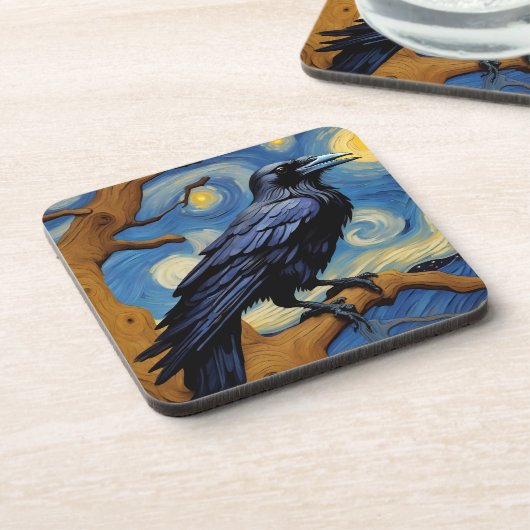 In der alten Eiche in der Sternennacht Getränkeuntersetzer (Linke Seite)