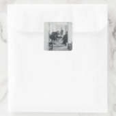 In der alten Raleigh Taverne Quadratischer Aufkleber (Tasche)