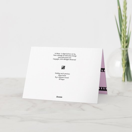 In der Anmut Karte (Rückseite)