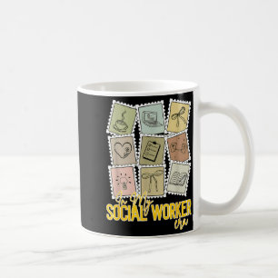 In der Ära der Sozialarbeiter vintage soziale Absc Kaffeetasse