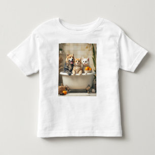 In der Badewanne lebende Tiere Kleinkind T-shirt