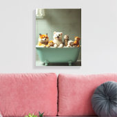 In der Badewanne lebende Tiere Leinwanddruck (Insitu (Wohnzimmer))