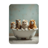 In der Badewanne lebende Tiere Magnet (Vertikal)