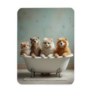 In der Badewanne lebende Tiere Magnet