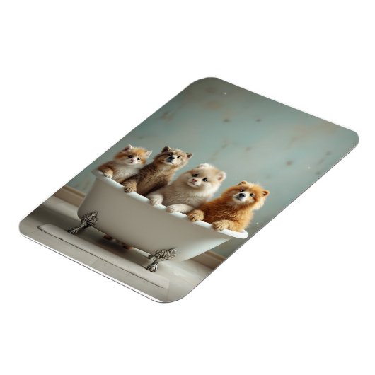 In der Badewanne lebende Tiere Magnet (Linke Seite)