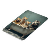 In der Badewanne lebende Tiere Magnet (Linke Seite)