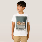In der Badewanne lebende Tiere T-Shirt (Vorne ganz)