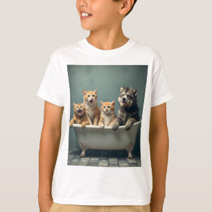 In der Badewanne lebende Tiere T-Shirt