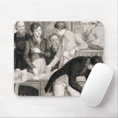 In der Bank c.1800 (Stich) Mousepad (Mit Mouse)