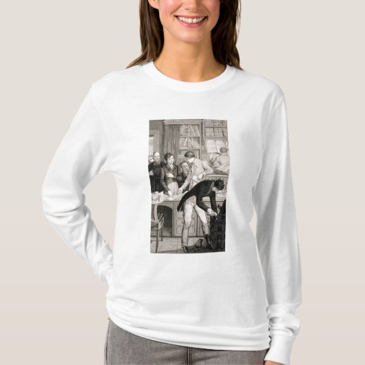 In der Bank c.1800 (Stich) T-Shirt (Vorderseite)