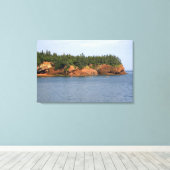 In der Bay of Fundy in St. wird Kajak gefischt. Leinwanddruck (Insitu (Holzboden))