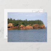 In der Bay of Fundy in St. wird Kajak gefischt. Postkarte (Vorne/Hinten)