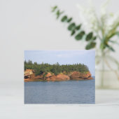 In der Bay of Fundy in St. wird Kajak gefischt. Postkarte (Stehend Vorderseite)