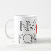 "In der Bewegung für Japan-Tasse" Kaffeetasse (Links)