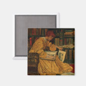 In der Bibliothek Magnet (Vorderseite/Rückseite)