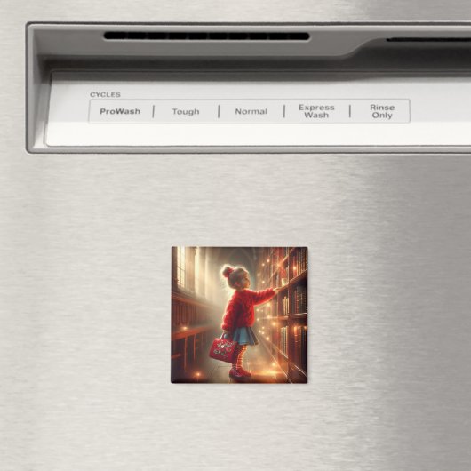 In der Bibliothek - Rotes Magnet (In Situ (Geschirrspüler))