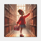 In der Bibliothek - Rotes Magnet (Vorne)