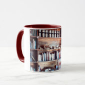 In der Bibliothek Tasse (Vorderseite Links)