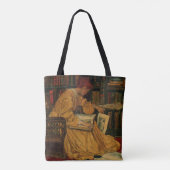 In der Bibliothek Tote Bag Tasche (Rückseite)