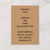 In der Bibliothek Visitenkarte (Rückseite)