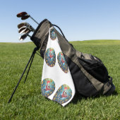 In der Blase fallen Golfhandtuch (Gras)