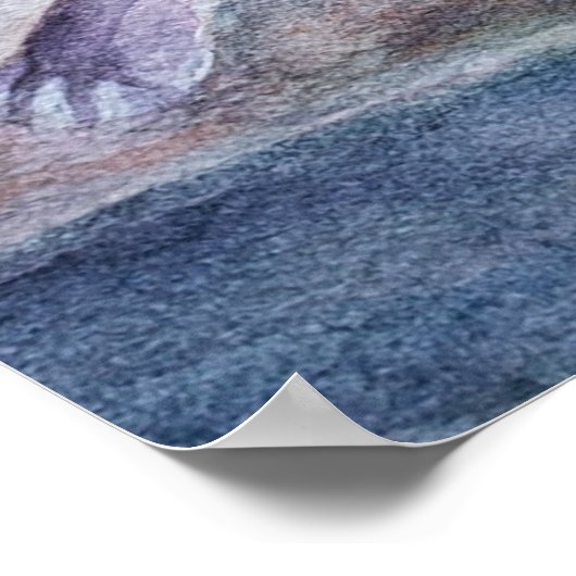 In der Bleischildkröte Poster (Ecke)