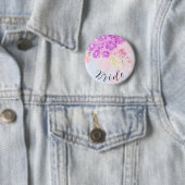 In der Blue-Pink Sheer Bow und Bouquet-Brides Button (Beispiel)