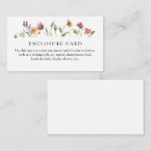 In der Blütenduschenkarte der Wildblume Begleitkarte (Vorne/Hinten)