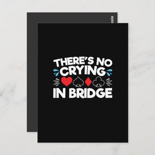 In der Brücke gibt es kein Weinen Postkarte (Vorne/Hinten)