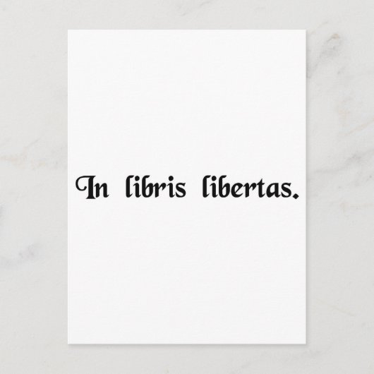 In der Bücherfreiheit Postkarte (Vorderseite)