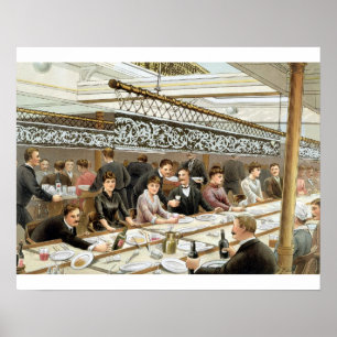 In der Bucht Abendessen-Zeit - ein Poster