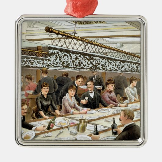 In der Bucht Abendessen-Zeit - ein Silbernes Ornament (Vorne)