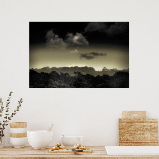 In der Cloud aufbewahrt Poster (Küche)