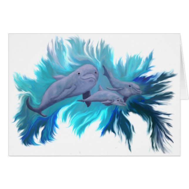 In der Delfin - Schule (Vorderseite (Horizontal))