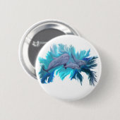 In der Delfin - Schule Button (Vorne & Hinten)