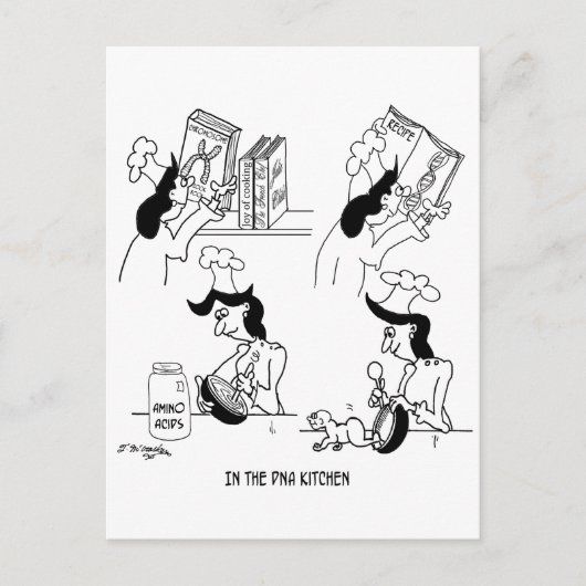 In der DNA-Küche Postkarte (Vorderseite)